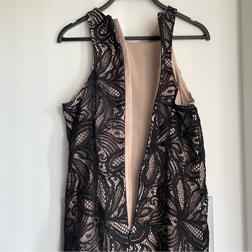 ARITZIA BABATON Henry Black Mini Sleeveless Cocktail Lace Dress - Picture 7 of 11